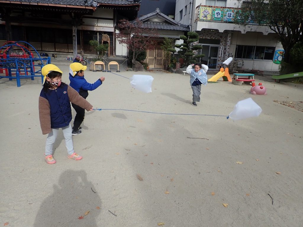 たこあげをしたよ！